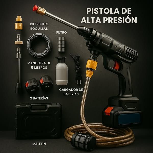 Automatic Cordless Car Wash Spray Gun | 48V High Pressure Lithium Battery