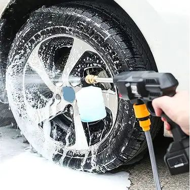 Automatic Cordless Car Wash Spray Gun | 48V High Pressure Lithium Battery